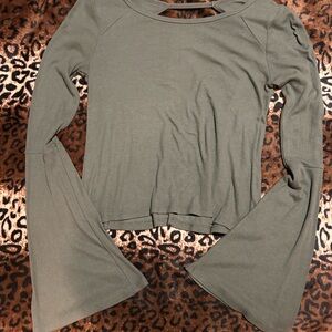 Hollister Olive Long Sleeve Top
